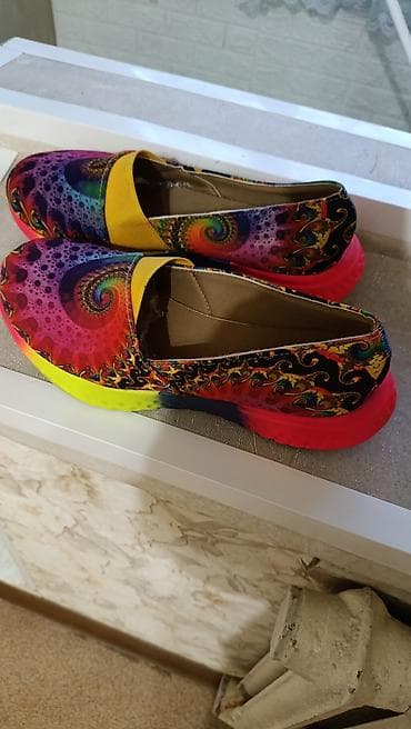 летние женские слипоны: Яркие женские слипоны с психоделическим принтом - Тип: легкие — 1