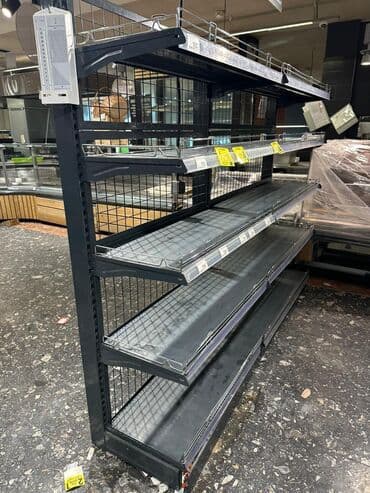 оборудование для бутика: Витрины, стеллажи, полки торговые металлические б/у, полка магазинная — 4