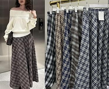 юбка гафре: Юбка, Модель юбки: Трапеция, Макси, Трикотаж, Высокая талия — 1