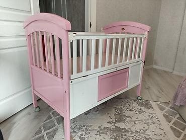 doona x: Детская приставная кроватка, С колесиками, цвет - Розовый — 2