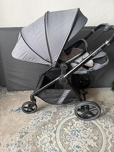 хай люкс: Состояние 10/10. Прогулочная коляска NEW LUX, серый цвет — 1