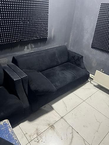 кресло парикмахерских: Комплект мягкой мебели, цвет - Черный — 2