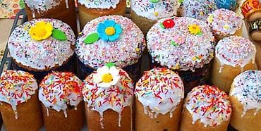 яблочный уксус: Выпечка по домашним рецептам в большом ассортименте * Кулич маленький — 2