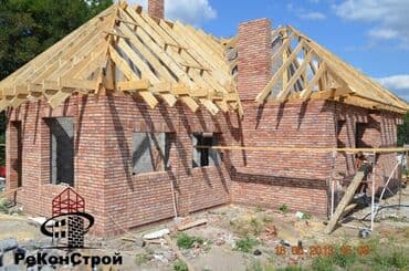 строительство частного кирпичного дома: Балконы, Дома, Бани Больше 6 лет опыта — 1