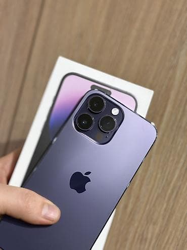 Техника жана электроника: IPhone 14 Pro Max, Колдонулган, 256 ГБ, Deep Purple, Куту, 86 % — 3