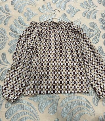 Блузка, Крестьянка, Бархат, В цветочек, С воланами