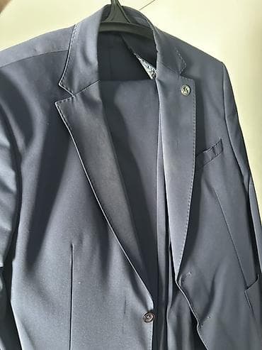 Костюмы: Мужской костюм, XL, 2XL, 3XL, Coeur Joie, Б/у, цвет - Синий, Самовывоз, Платная доставка — 4