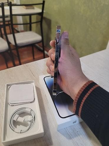 работа в бишкеке швейный цех: IPhone 14 Pro, Б/у, 256 ГБ, Серебристый, Коробка, 82 % — 8