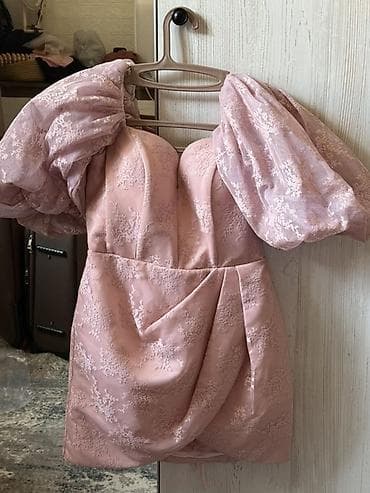 платье рапунцель: Вечернее платье, Коктейльное, Короткая модель, С рукавами, Корсет, S — 1