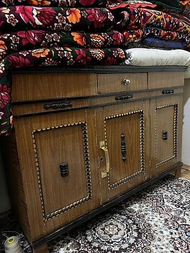 Буфет, Б/у, Без мойки, Дерево