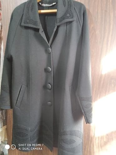 second hand: Продаю: 1. Плащ-пальто кожаное, с песцовым воротником, состояние — 4