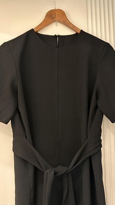 slim patch: Повседневное платье, Осень-весна, Длинная модель, Трикотаж, Прямое, S, M — 2