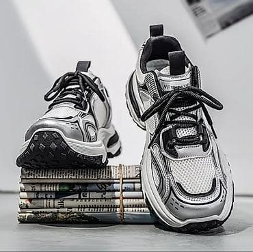 nike react: Мужские кроссовки, 41, New Balance, Новый, цвет - Серебристый, Платная доставка — 3