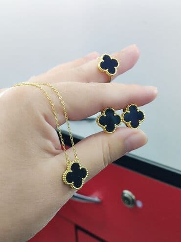 свадебные наборы ручной: Ванклиф Дизайн Италия Серебро с напылением жёлтое золото 925 пробы — 6