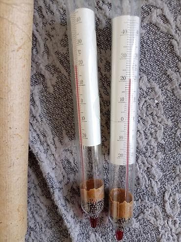 Спиртометры с термометром, набор 2 шт. - Тип: стеклянные ареометры