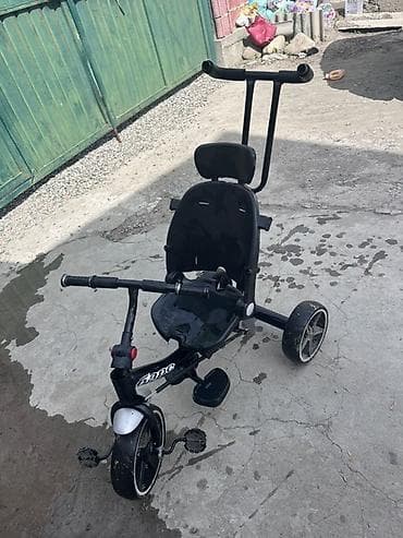 колони: Детский велосипед, 3-колесный, 1 - 3 года, Б/у — 4