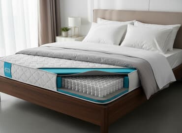 турмалиновый матрас: Ортопедический матрас «Грация» средней жесткости. Высота матраса — 1