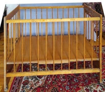 Детский манеж, очень в хорошем состоянии. Советский, Из натурального