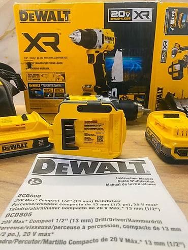 Инструменты: Оригинал Производство MEXICO DEWALT XR 20V Max Brushless — комплект — 4