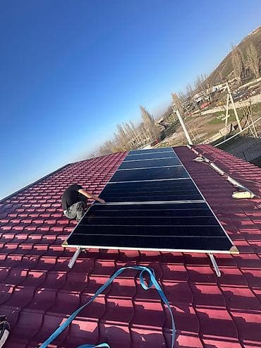 Солнечная электростанция на крышу под ключ - Комплекс из фотомодулей