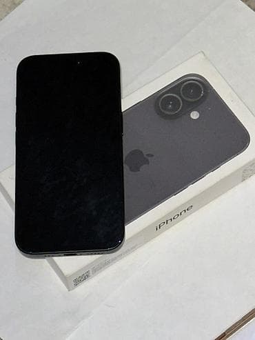 режим 12 с: IPhone 16, Б/у, 256 ГБ, Черный, Зарядное устройство, 91 % — 6