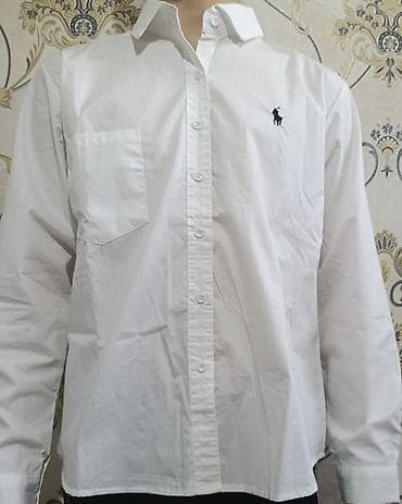 белые рубашки женские: Мужская рубашка, L, Polo Ralph Lauren, Новый, цвет - Белый — 2