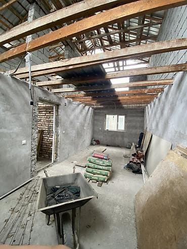 турмуш куру: Двухэтажное здание из шлакоблока/газоблока на монолитном ленточном — 10