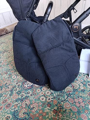 детские коляски 2 в 1: Детская коляска для двойни, модульная, черная - Компоновка «тандем» — 3