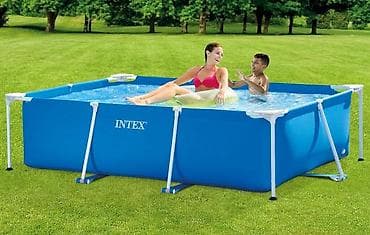 раця: Каркасный бассейн Intex - Тип: прямоугольный каркасный бассейн - — 5