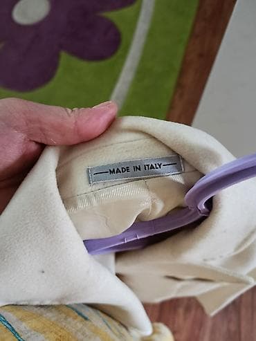 кожаные пиджак: Пальто, Классика, Осень-весна, По колено, Однобортная модель, L — 9