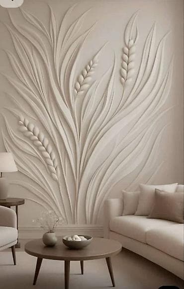 спальни: Объемная настенная лепнина и барельефы на заказ - Авторские 3D-панно — 4