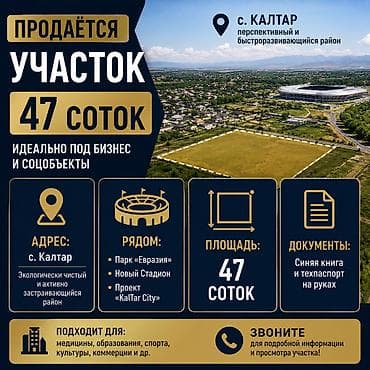 земля пахотная: 47 соток, Для сельского хозяйства, Тех паспорт — 2