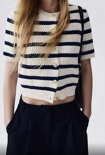 вязать: Кардиган, Трикотаж, Короткая модель, Осень-весна, Вязаная модель — 2