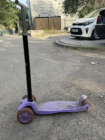 Детский транспорт: Детский самокат, Трёхколёсный, Б/у — 4