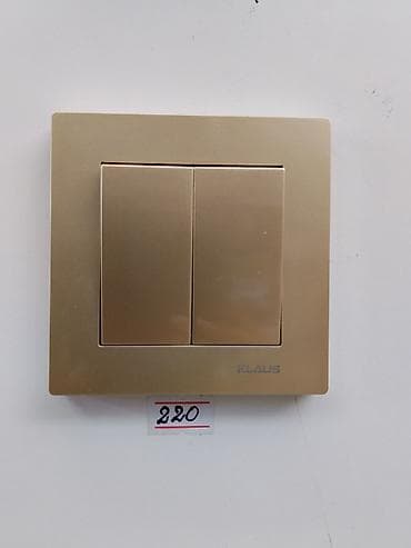 led matrix panel: Двухклавишный выключатель KLAUS, цвет – золотистый (шампань). - Тип — 1