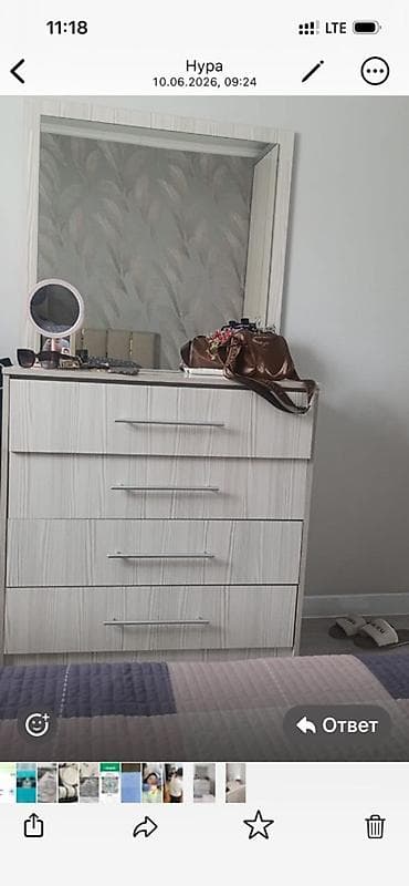 кузгу зеркало: Даараткана үчүн үстөл, Күзгүсү менен, ЛДСП — 2