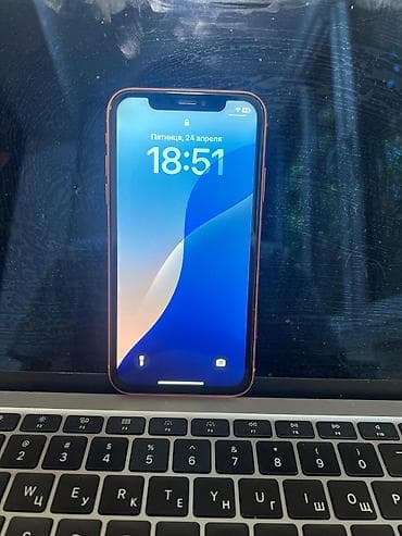 flip 4: IPhone Xr, Б/у, 64 ГБ, Оранжевый, 80 % — 1
