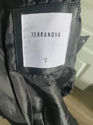 terranova одежда: Кожаная куртка, Классическая модель, Экокожа, Приталенная модель, M — 2