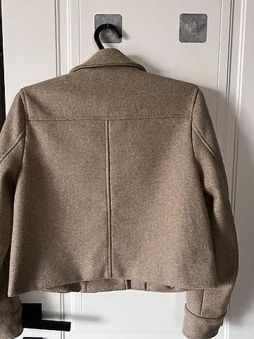 форма сварочный: Укороченное шерстяное пальто-куртка ZARA в хорошем состоянии — 5