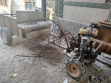 Транспорт: Мотоблок с прицепом и навесным оборудованием Комплектация: - Мотоблок — 2