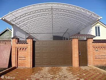 Навес, Арочный, Металл, Профнастил, Установка