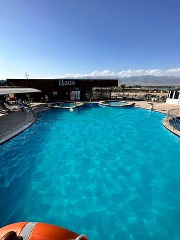 отдых на ыссык куле: Коттедж, коттедж с тремя спальными ЦО Радуга West, Кош-Кол, Парковка, стоянка, Сауна, Детская площадка — 17