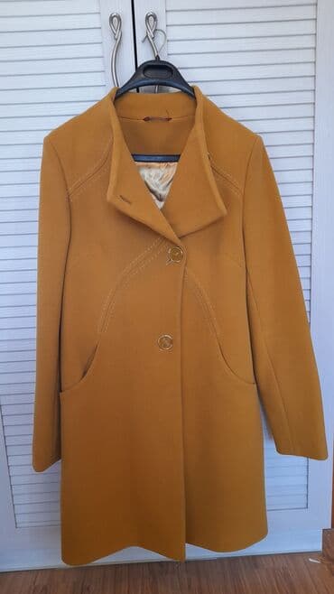 loretta: Пальто, Классика, Осень-весна, Кашемир, По колено, С поясом, L — 6