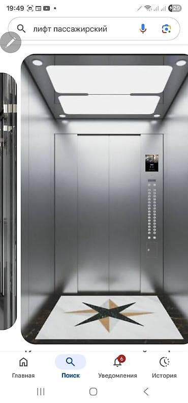 element 5: Пассажирский лифт современного дизайна - Кабина из нержавеющей стали — 1
