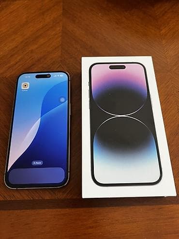IPhone 14 Pro, Б/у, 256 ГБ, Deep Purple, Коробка, 77 %