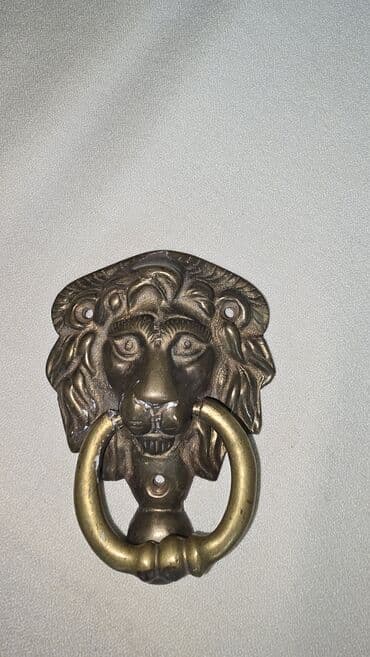 Звонок-ручка начало 19го века, «Лев»*Англия| Бронза | Литьё Редкая