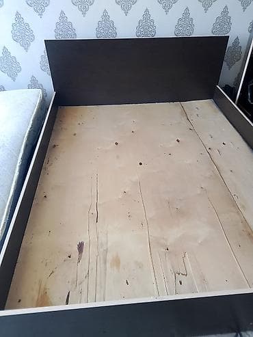 Двуспальная кровать, Б/у, Каркас без матраса, длина - 2 см — 3