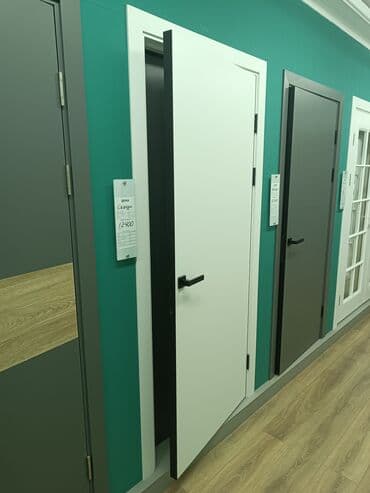 дверь хайтек: Балконная дверь, Новый, Со стеклом, Деревянная — 20