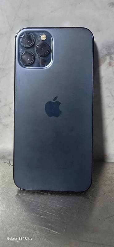 max: IPhone 12 Pro Max, Б/у, 128 ГБ, Синий, 100 % — 2