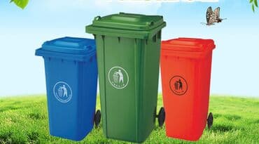 Мусорные баки отличного качества!!!♻️ Серый, зеленый, синий, серый